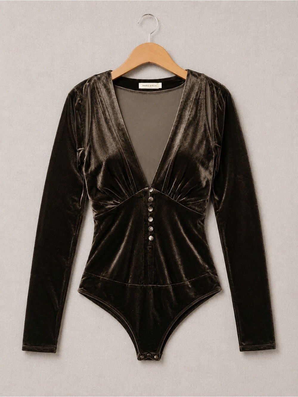 Maker of Dreams Luxe Velvet Bodysuit
